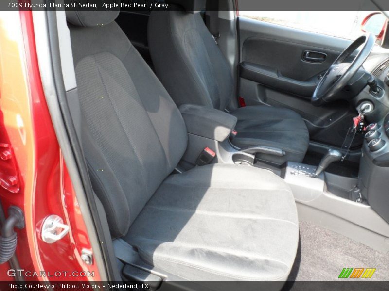 Apple Red Pearl / Gray 2009 Hyundai Elantra SE Sedan