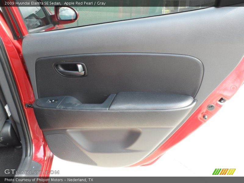 Apple Red Pearl / Gray 2009 Hyundai Elantra SE Sedan