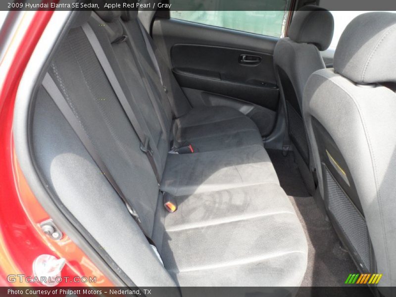Apple Red Pearl / Gray 2009 Hyundai Elantra SE Sedan