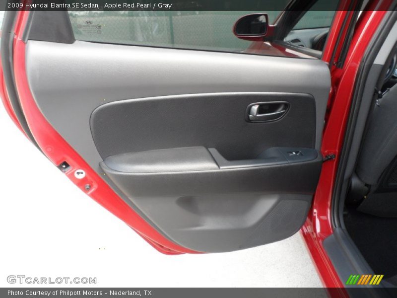 Apple Red Pearl / Gray 2009 Hyundai Elantra SE Sedan