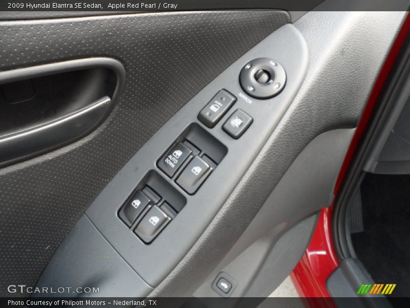 Apple Red Pearl / Gray 2009 Hyundai Elantra SE Sedan
