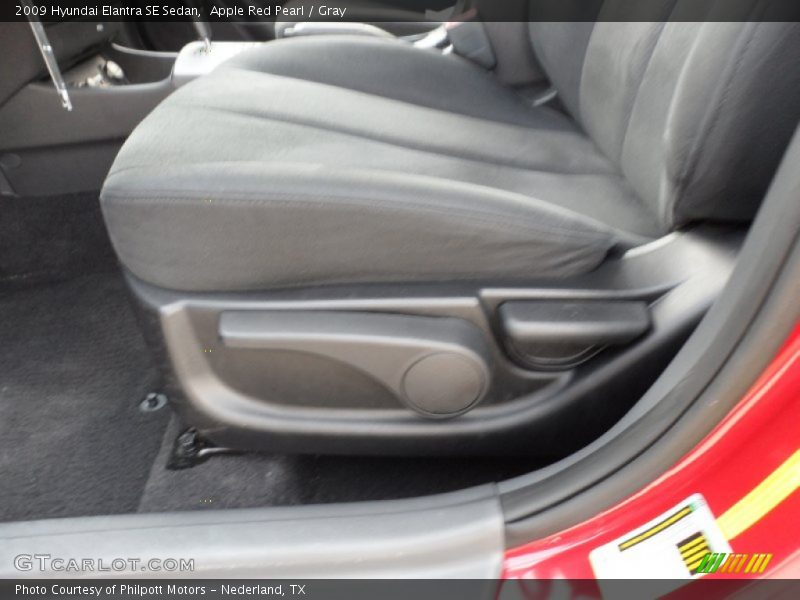 Apple Red Pearl / Gray 2009 Hyundai Elantra SE Sedan
