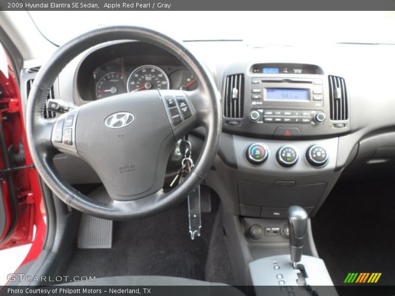 Apple Red Pearl / Gray 2009 Hyundai Elantra SE Sedan