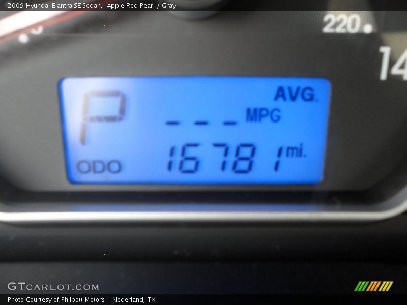 Apple Red Pearl / Gray 2009 Hyundai Elantra SE Sedan