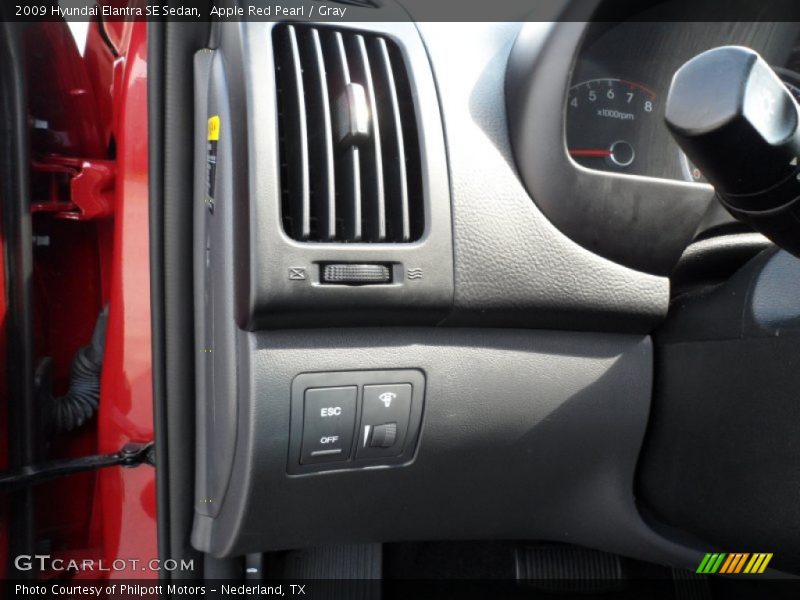 Apple Red Pearl / Gray 2009 Hyundai Elantra SE Sedan