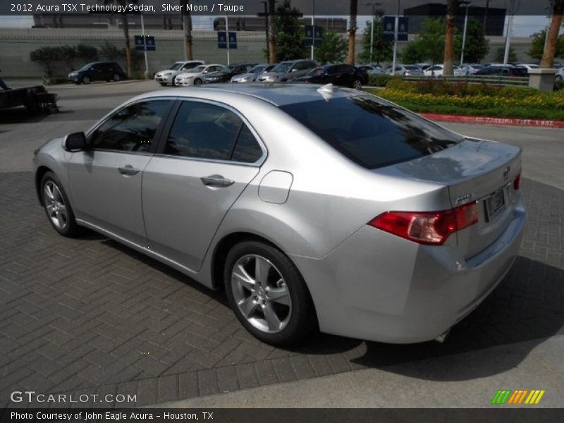 Silver Moon / Taupe 2012 Acura TSX Technology Sedan
