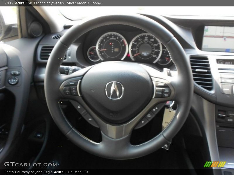 Silver Moon / Ebony 2012 Acura TSX Technology Sedan