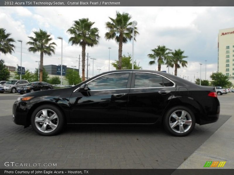 Crystal Black Pearl / Parchment 2012 Acura TSX Technology Sedan
