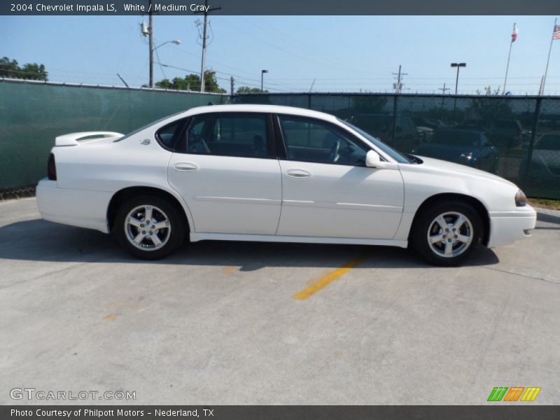 White / Medium Gray 2004 Chevrolet Impala LS