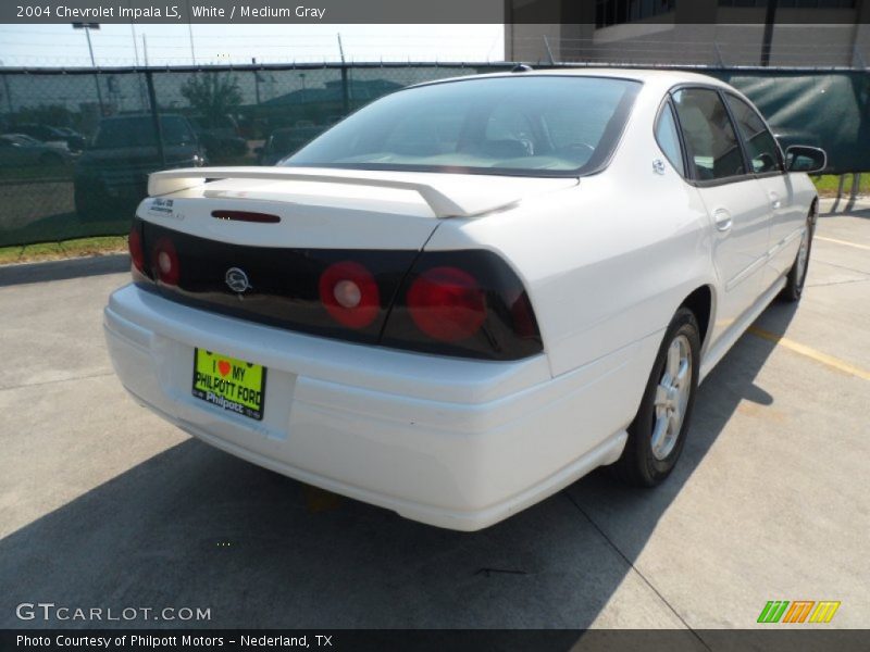 White / Medium Gray 2004 Chevrolet Impala LS