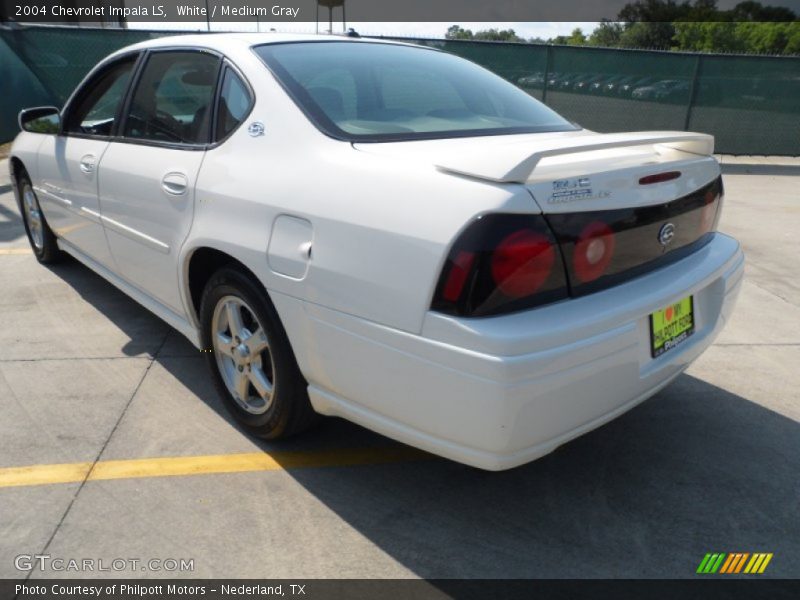 White / Medium Gray 2004 Chevrolet Impala LS