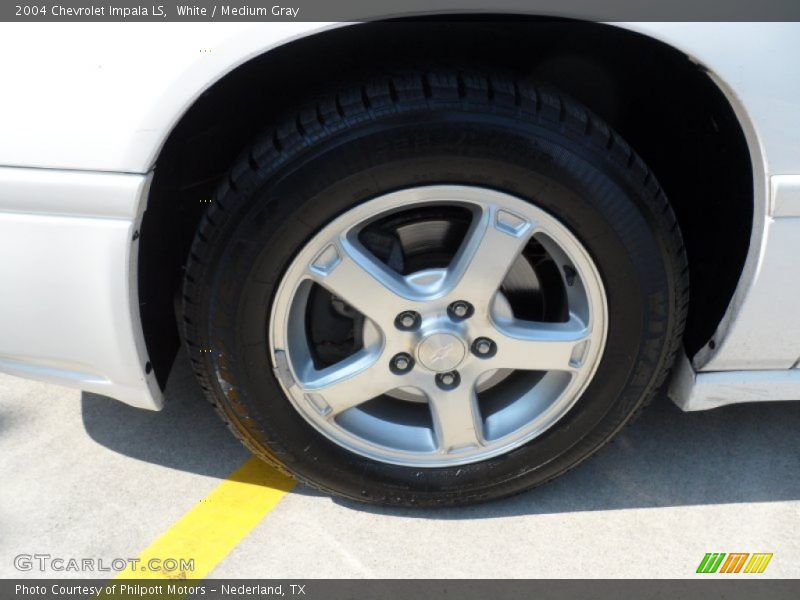 White / Medium Gray 2004 Chevrolet Impala LS