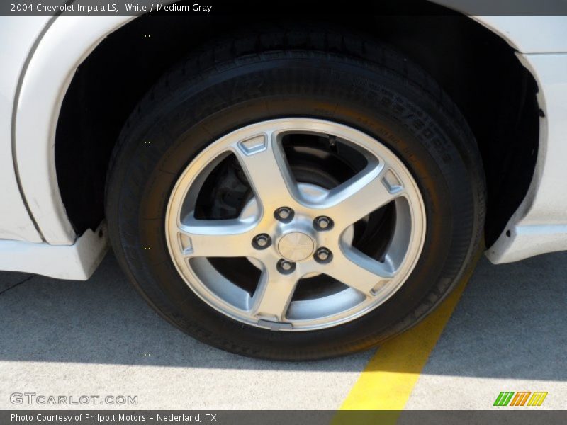 White / Medium Gray 2004 Chevrolet Impala LS