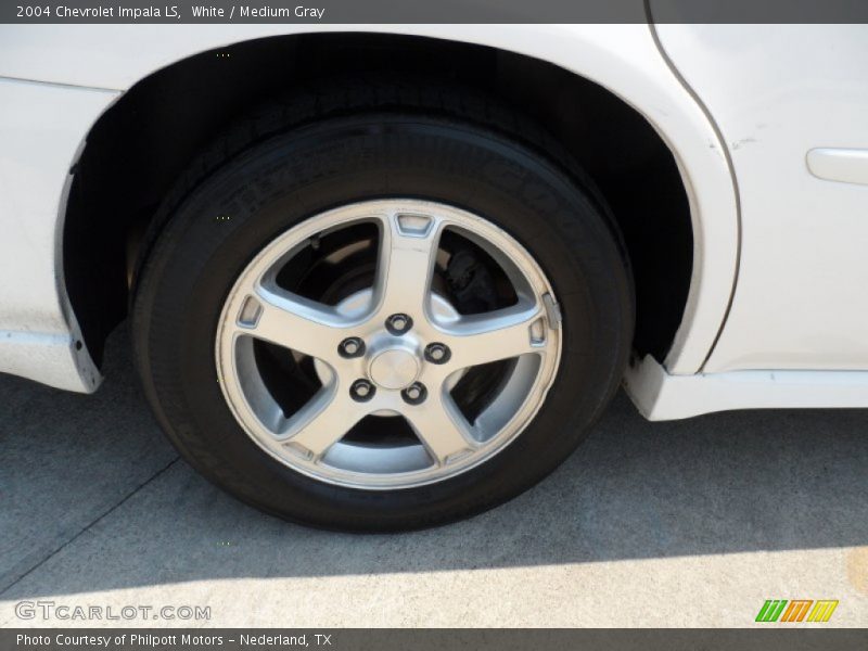 White / Medium Gray 2004 Chevrolet Impala LS