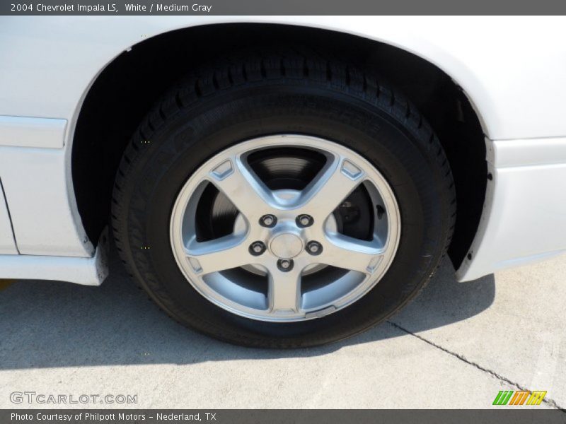 White / Medium Gray 2004 Chevrolet Impala LS