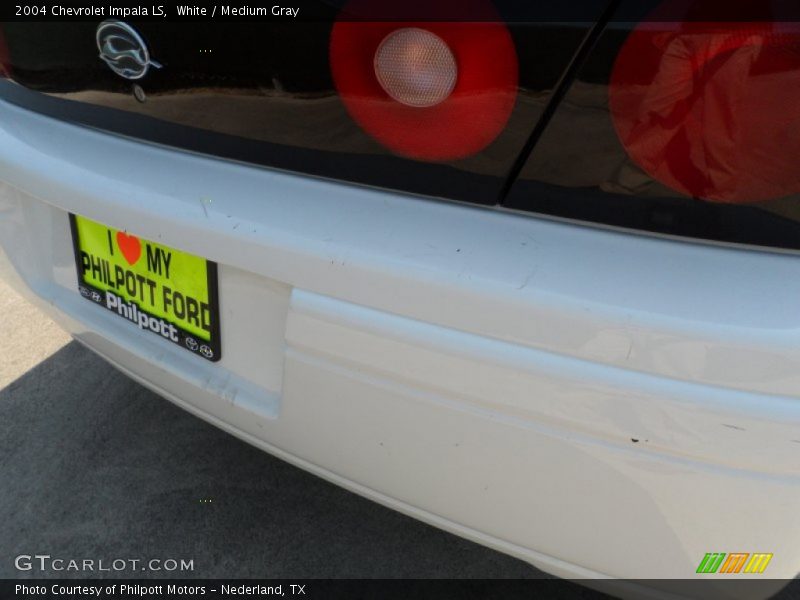 White / Medium Gray 2004 Chevrolet Impala LS