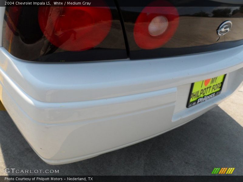 White / Medium Gray 2004 Chevrolet Impala LS