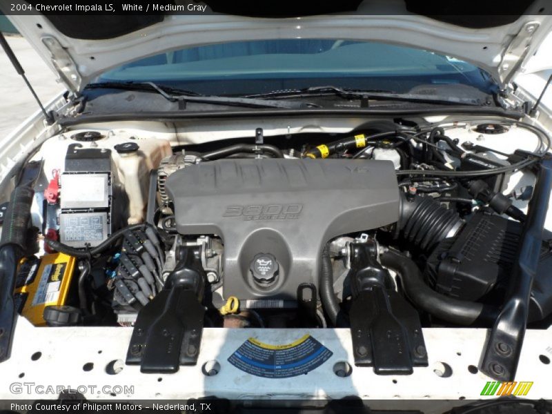White / Medium Gray 2004 Chevrolet Impala LS