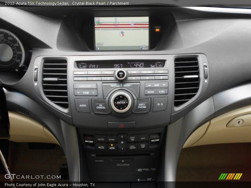 Crystal Black Pearl / Parchment 2012 Acura TSX Technology Sedan