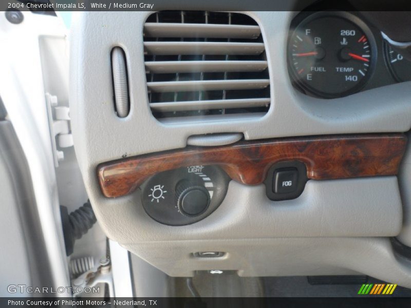 White / Medium Gray 2004 Chevrolet Impala LS