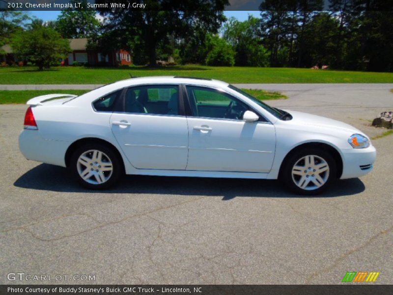 Summit White / Gray 2012 Chevrolet Impala LT