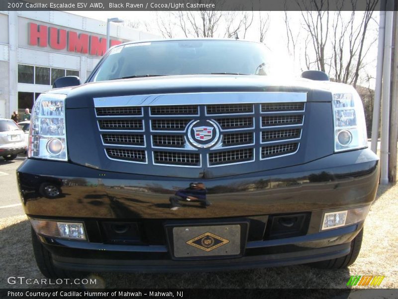 Black Raven / Cocoa/Light Cashmere 2007 Cadillac Escalade ESV AWD