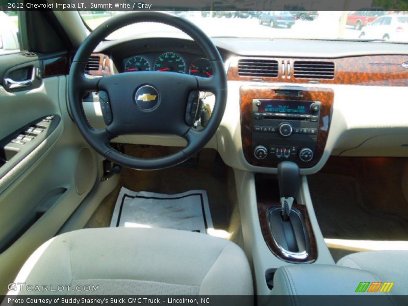 Summit White / Gray 2012 Chevrolet Impala LT