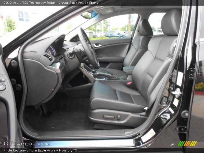Crystal Black Pearl / Ebony 2012 Acura TSX Technology Sedan