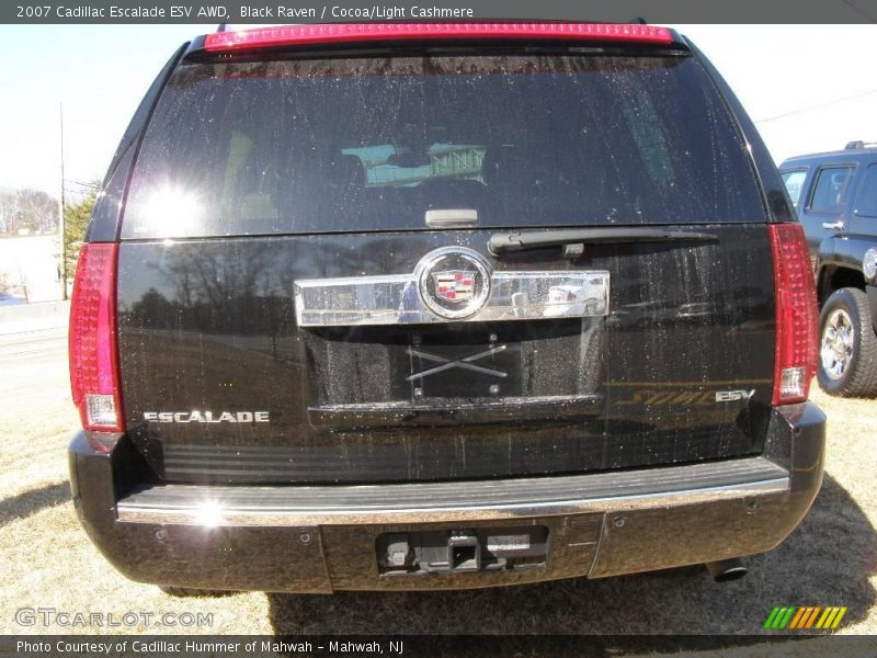 Black Raven / Cocoa/Light Cashmere 2007 Cadillac Escalade ESV AWD