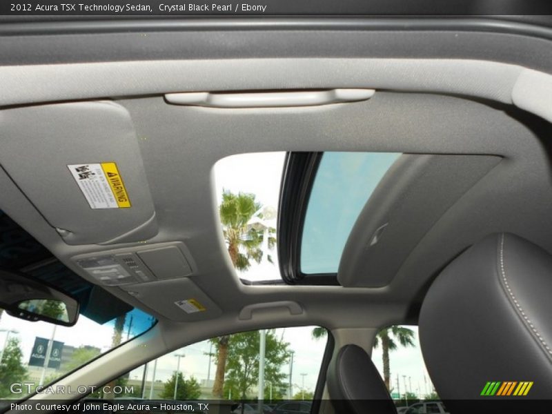 Crystal Black Pearl / Ebony 2012 Acura TSX Technology Sedan