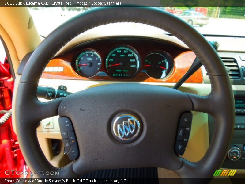 Crystal Red Tintcoat / Cocoa/Cashmere 2011 Buick Lucerne CXL