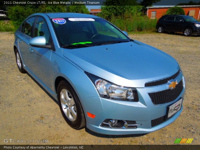 Ice Blue Metallic / Medium Titanium 2011 Chevrolet Cruze LT/RS