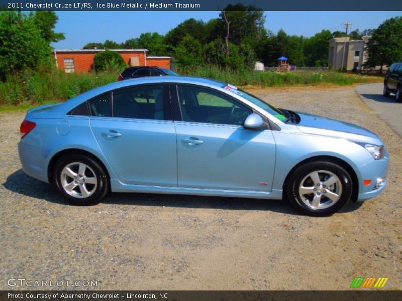 Ice Blue Metallic / Medium Titanium 2011 Chevrolet Cruze LT/RS