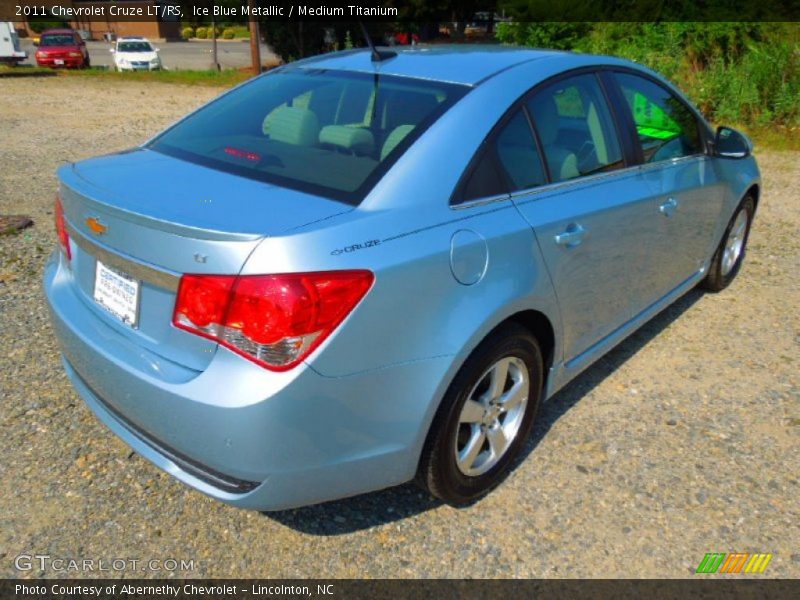 Ice Blue Metallic / Medium Titanium 2011 Chevrolet Cruze LT/RS