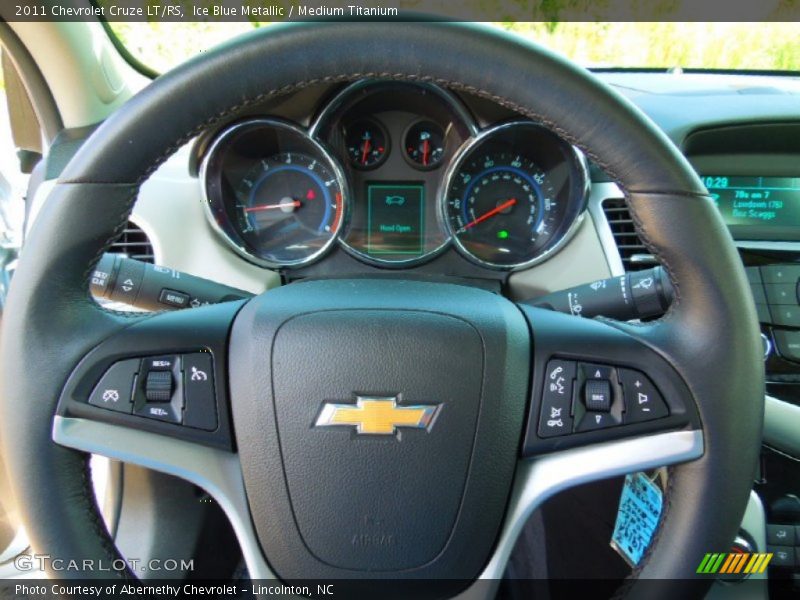 Ice Blue Metallic / Medium Titanium 2011 Chevrolet Cruze LT/RS