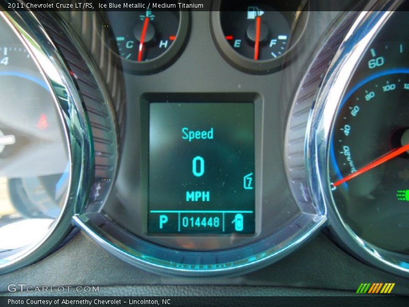 Ice Blue Metallic / Medium Titanium 2011 Chevrolet Cruze LT/RS