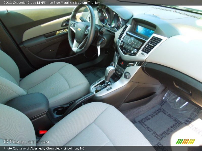 Ice Blue Metallic / Medium Titanium 2011 Chevrolet Cruze LT/RS