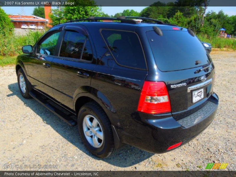 Black / Beige 2007 Kia Sorento LX 4WD
