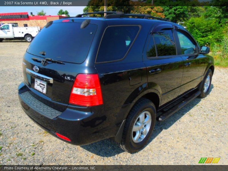 Black / Beige 2007 Kia Sorento LX 4WD