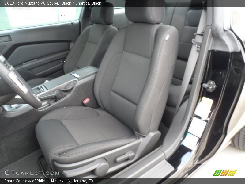 Front Seat of 2013 Mustang V6 Coupe