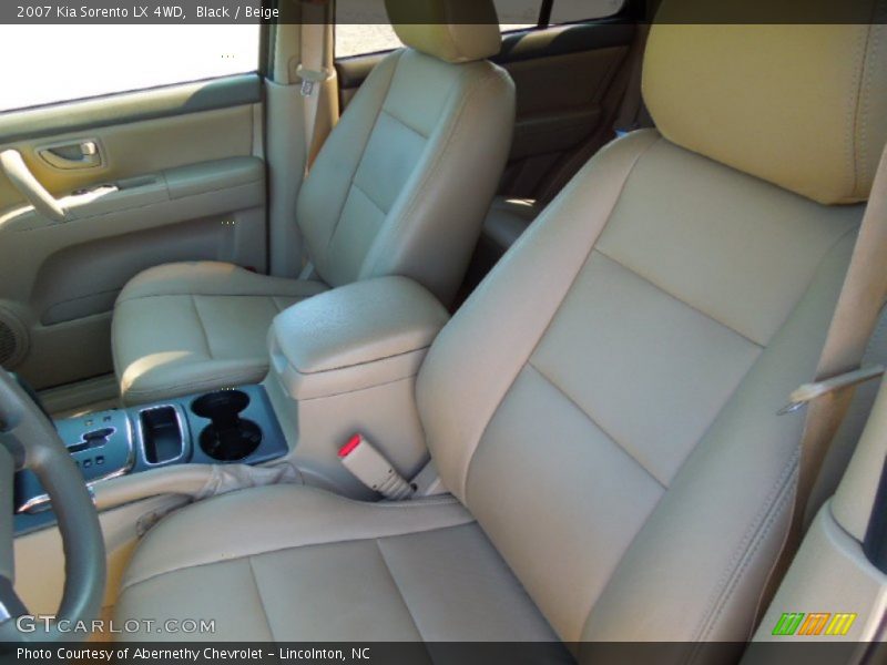 Black / Beige 2007 Kia Sorento LX 4WD