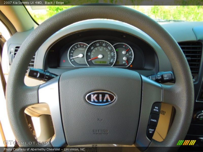 Black / Beige 2007 Kia Sorento LX 4WD