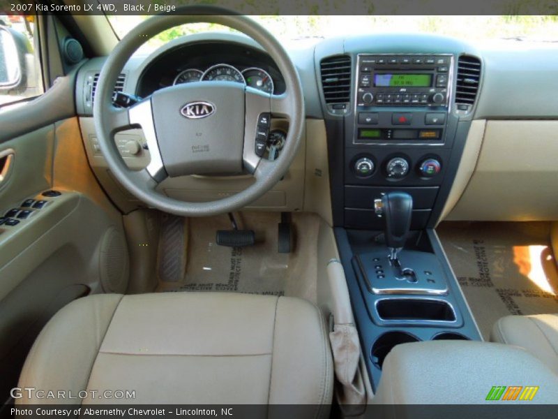 Black / Beige 2007 Kia Sorento LX 4WD