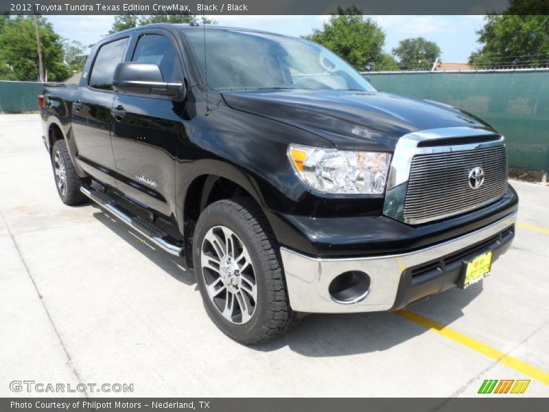 Black / Black 2012 Toyota Tundra Texas Edition CrewMax