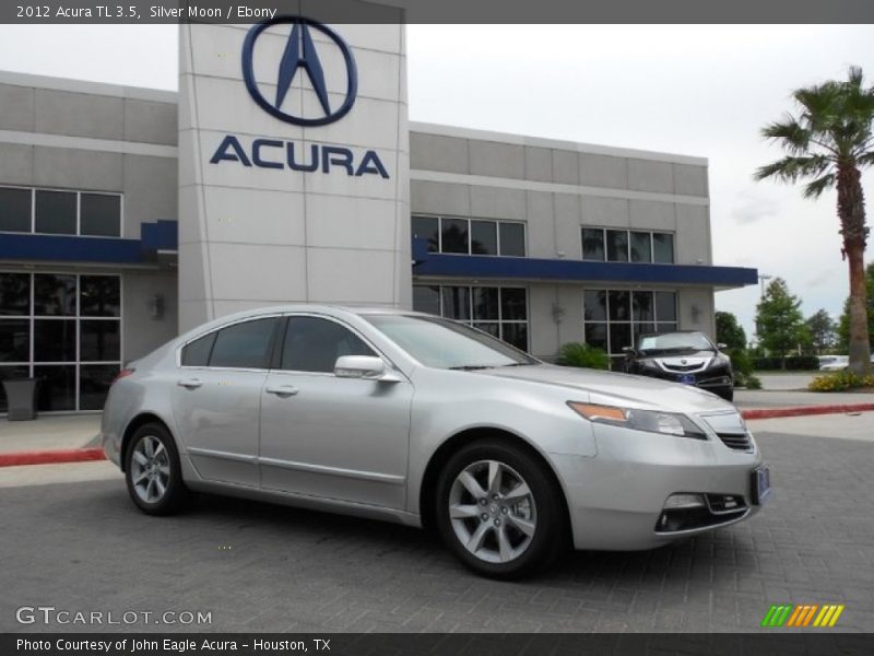 Silver Moon / Ebony 2012 Acura TL 3.5