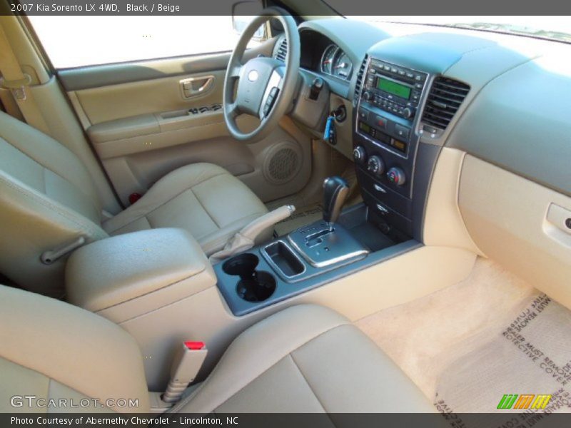 Black / Beige 2007 Kia Sorento LX 4WD