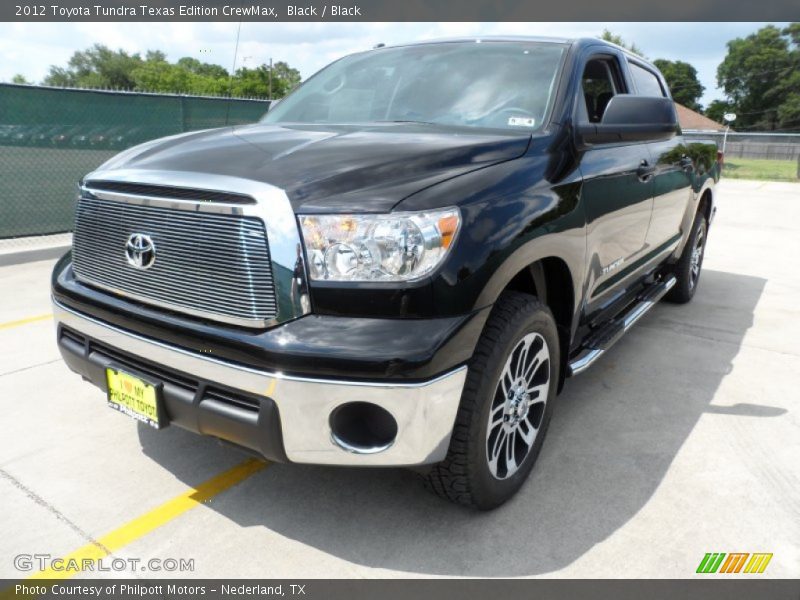 Black / Black 2012 Toyota Tundra Texas Edition CrewMax