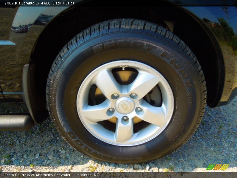 Black / Beige 2007 Kia Sorento LX 4WD