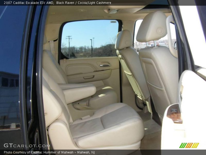 Black Raven / Cocoa/Light Cashmere 2007 Cadillac Escalade ESV AWD