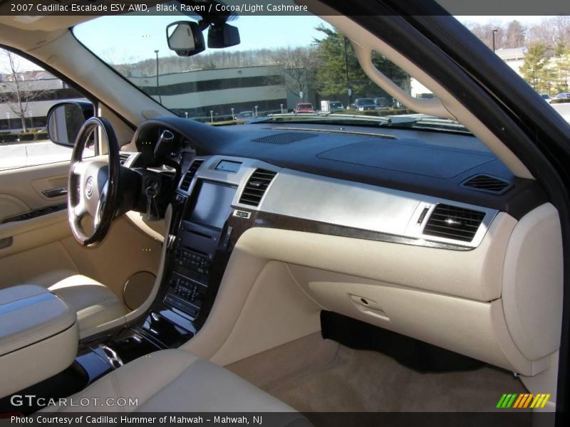 Black Raven / Cocoa/Light Cashmere 2007 Cadillac Escalade ESV AWD